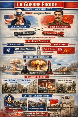 Photo d'un cours de  Résumé de la Guerre Froide