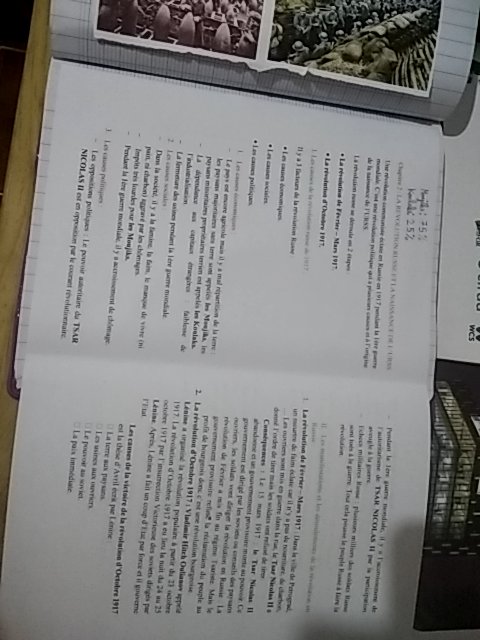 Photo d'un cours de  Révolution Russe de 1917