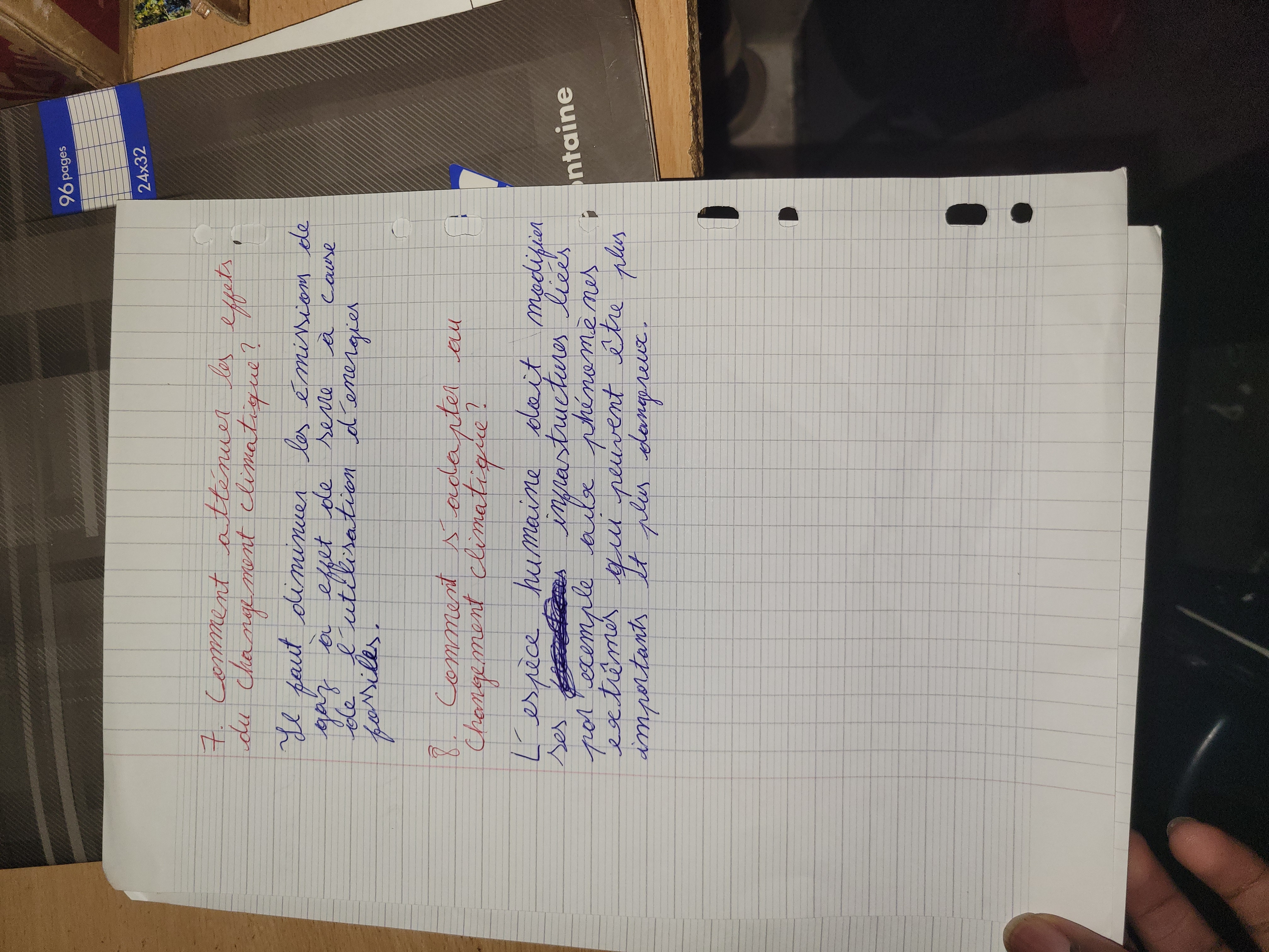 Photo d'un cours de  Stratégies face au changement climatique