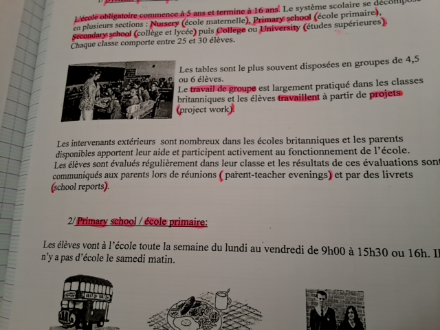 Photo d'un cours de  Système éducatif britannique expliqué