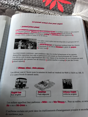 Photo d'un cours de  Système scolaire britannique expliqué