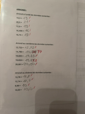 photo  Techniques d'arrondi des nombres quiz