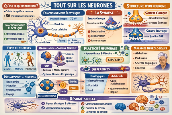 Photo d'un cours de  Tout sur les neurones