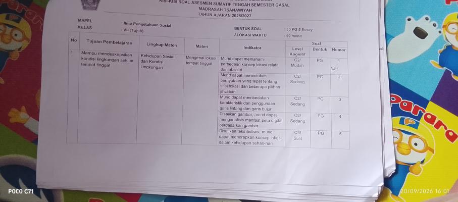 Photo d'un cours de  Évaluation Sciences Sociales Semestre