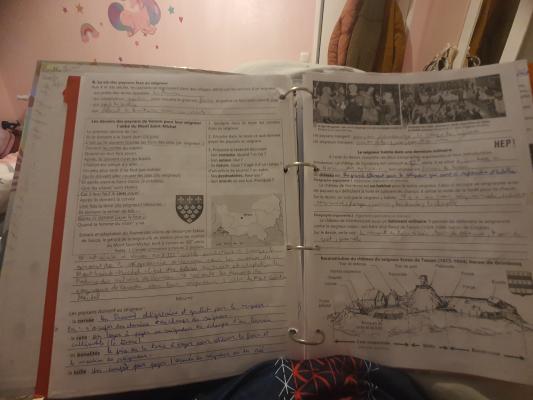 Photo d'un cours de  Vie paysanne et châteaux forts