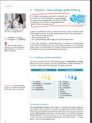Photo d'un cours de  Vitamines : Importance et Classification