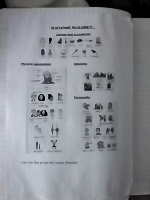 Photo d'un cours de  Vocabulaire Anglais : Vêtements et Personnalité