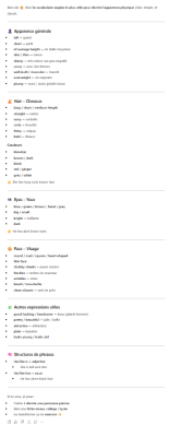 Photo d'un cours de  Vocabulaire anglais apparence physique