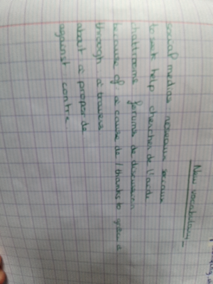 Photo d'un cours de  Vocabulaire Anglais des Réseaux Sociaux