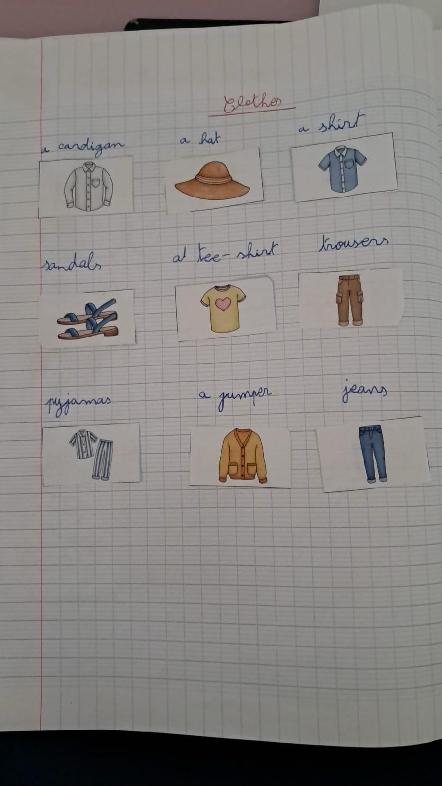Photo d'un cours de  Vocabulaire des vêtements anglais