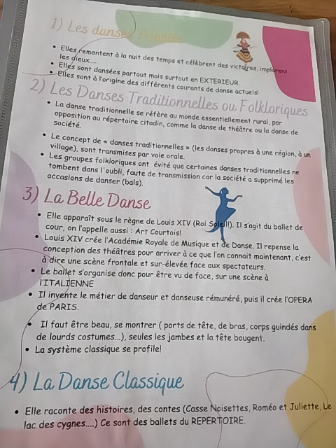 Photo d'un cours de  Évolution des Danses en France