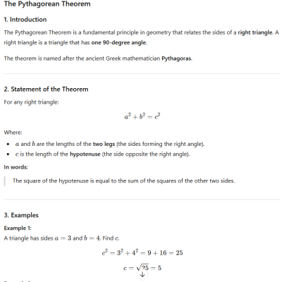 photo  The Pythagorean Theorem Explained quiz