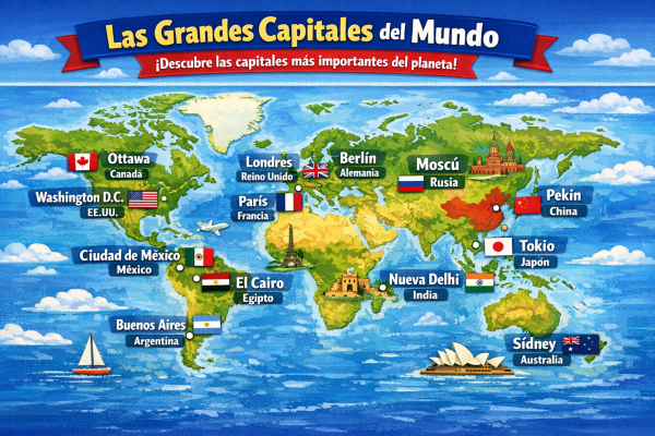 photo  Mapa de Capitales del Mundo quiz